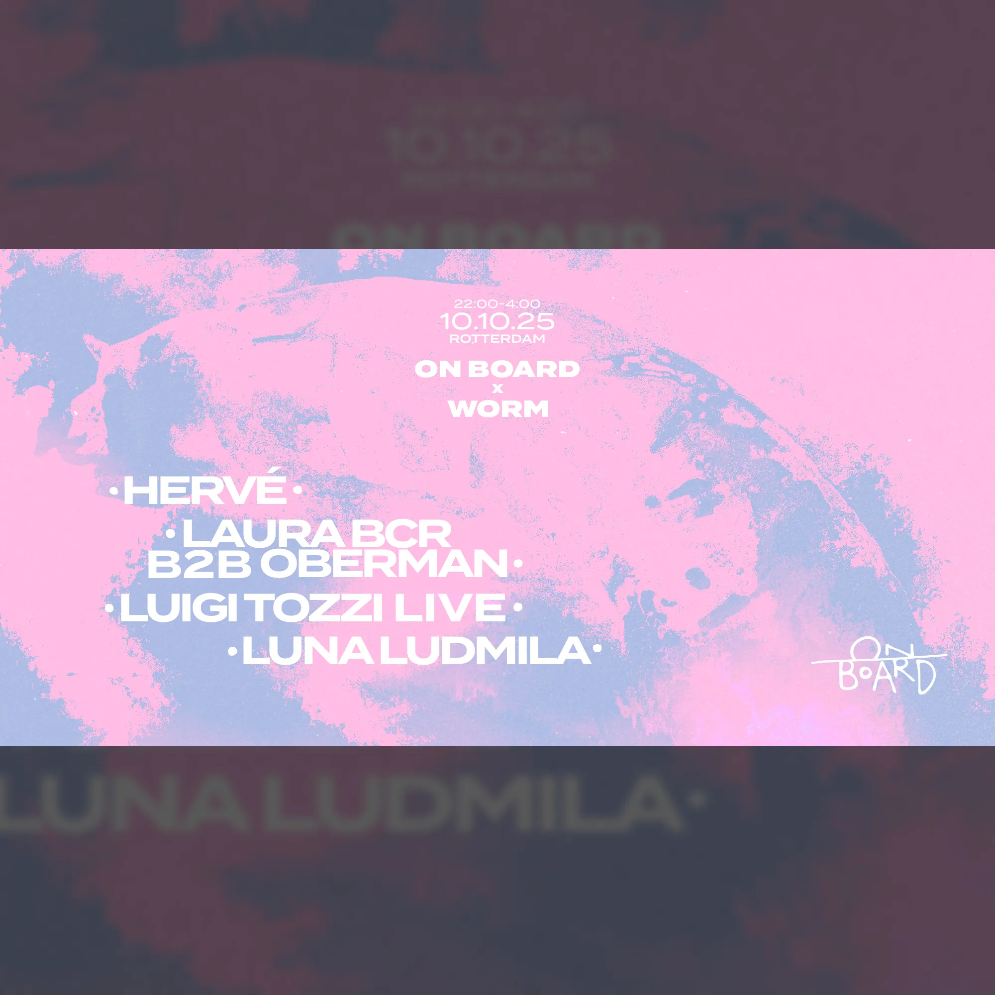 On Board: Luigi Tozzi live, Laura BCR B2B Oberman, Luna Ludmila, Hervé